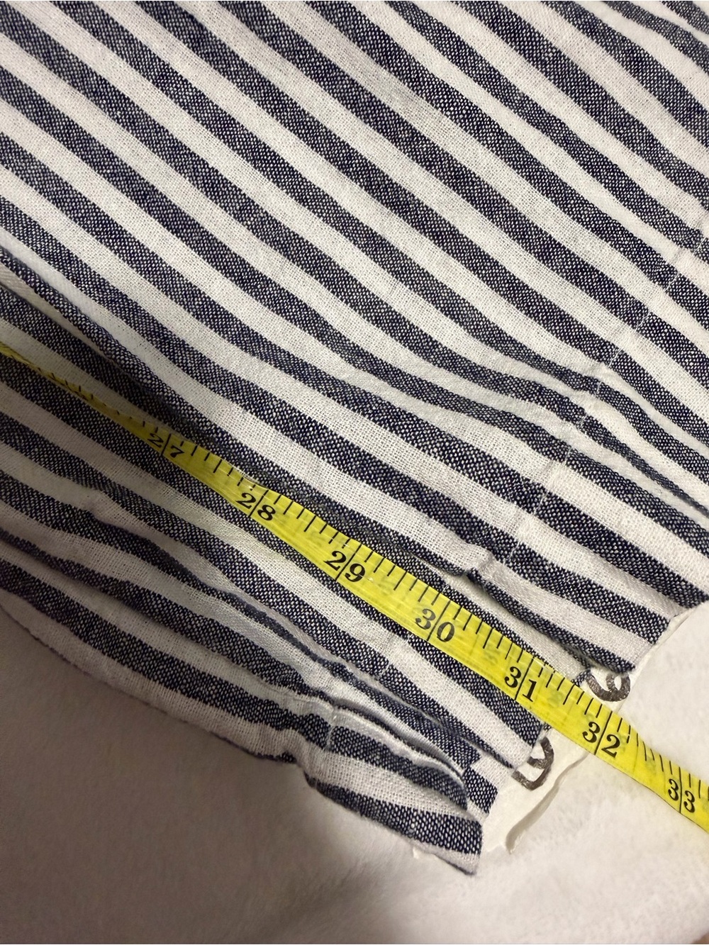 Caslon Gray White Striped Linen Blend Wide Leg Pants Size S - Picture 6 of 6